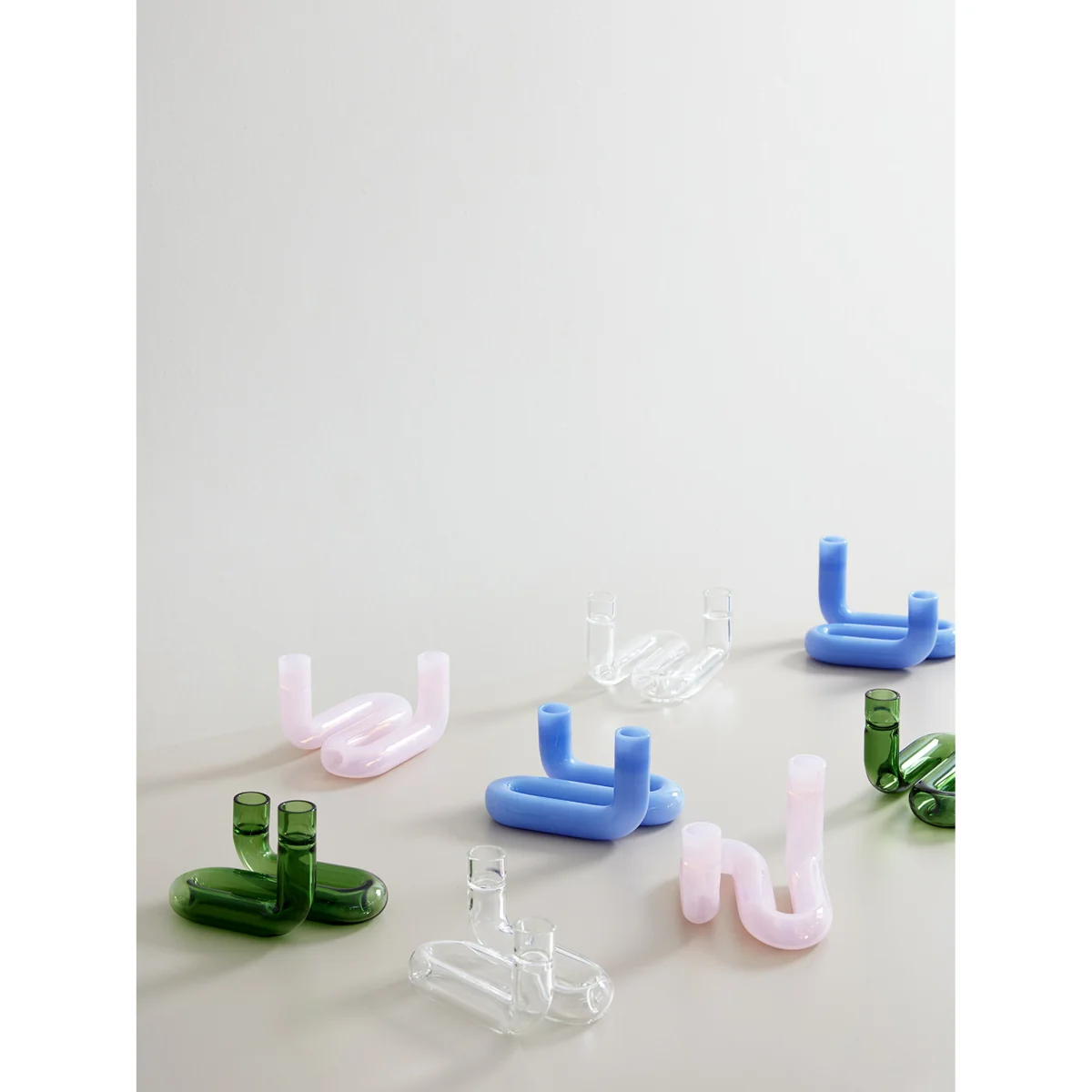 Glass Candle Holder Wave – image 4