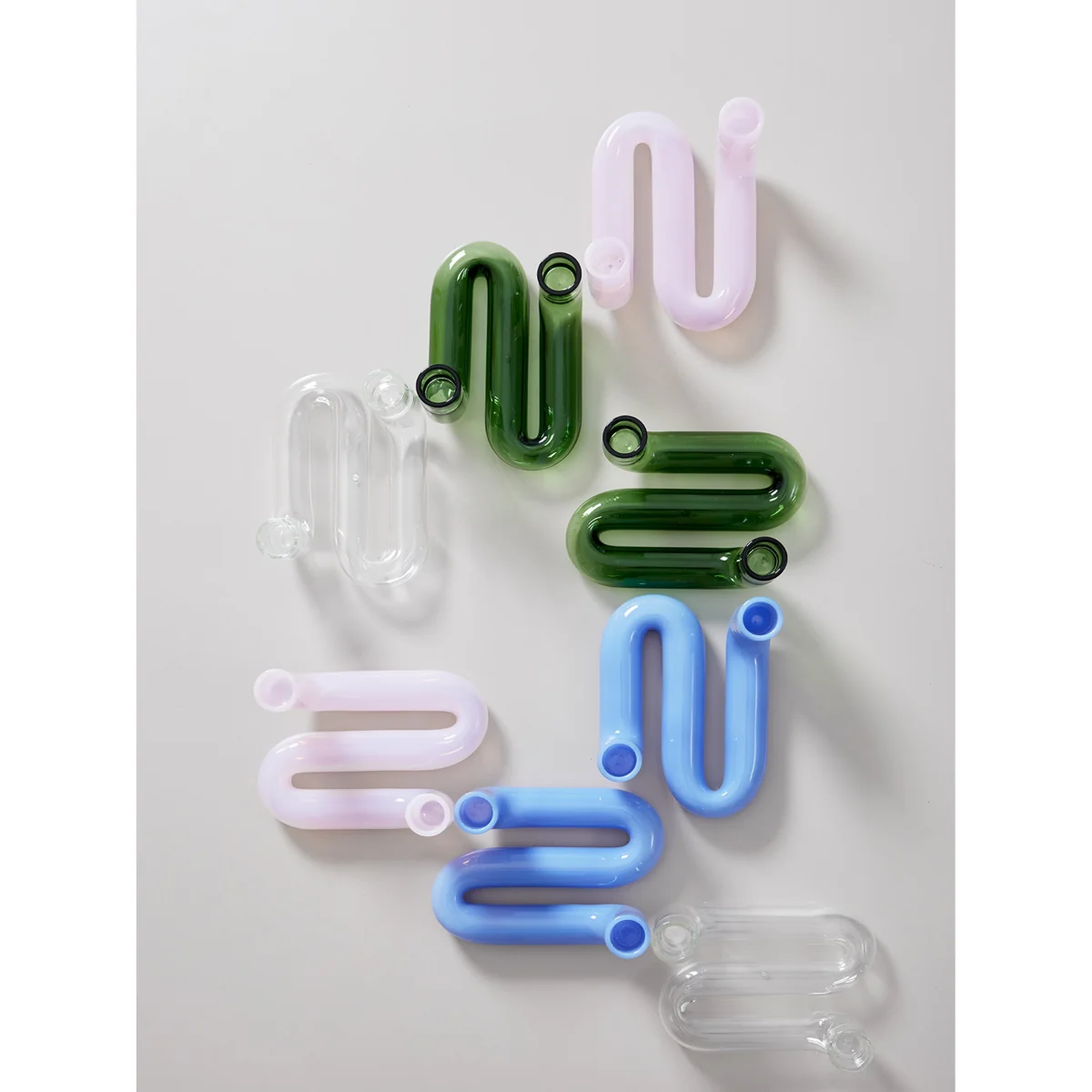 Glass Candle Holder Wave – image 5