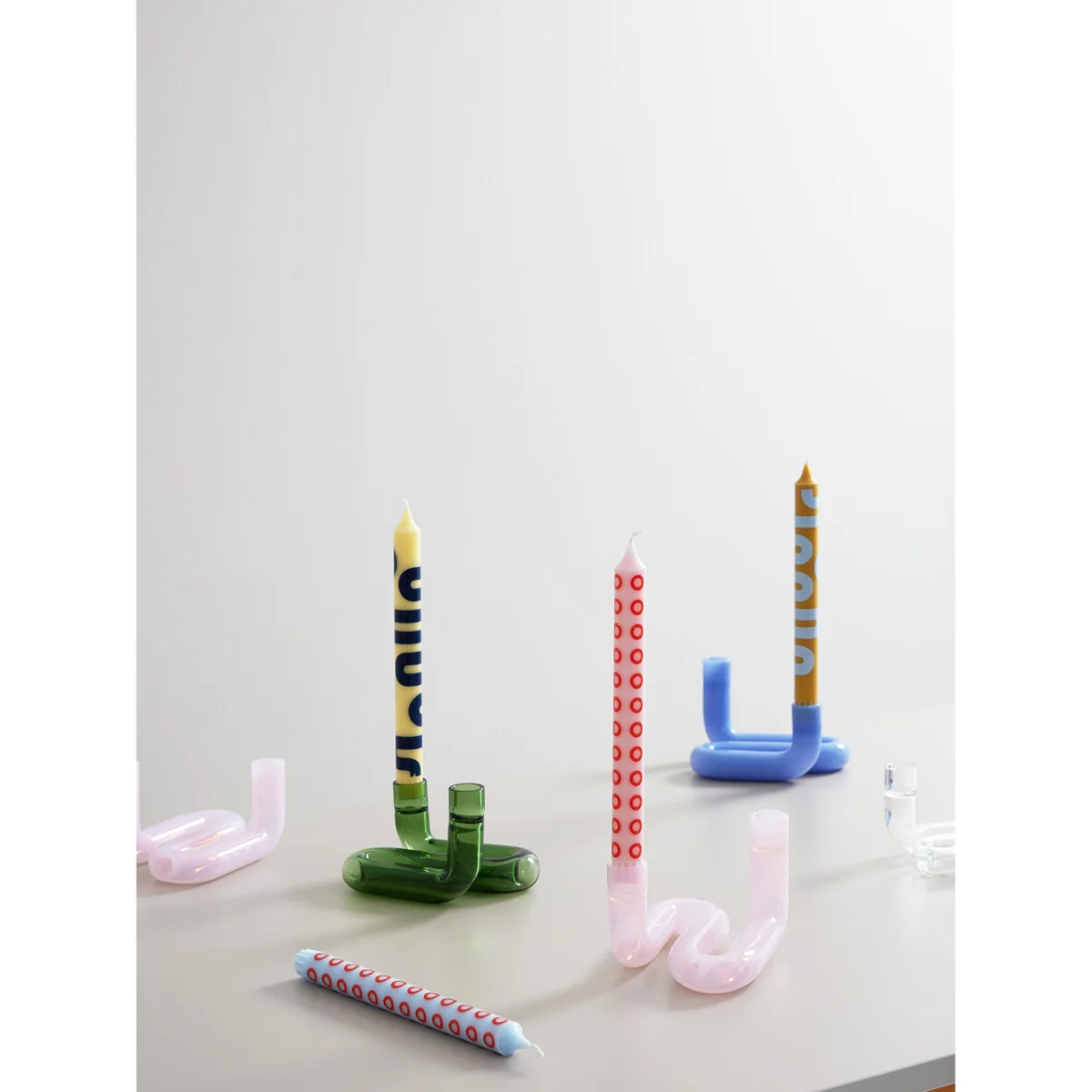 Glass Candle Holder Wave – image 6