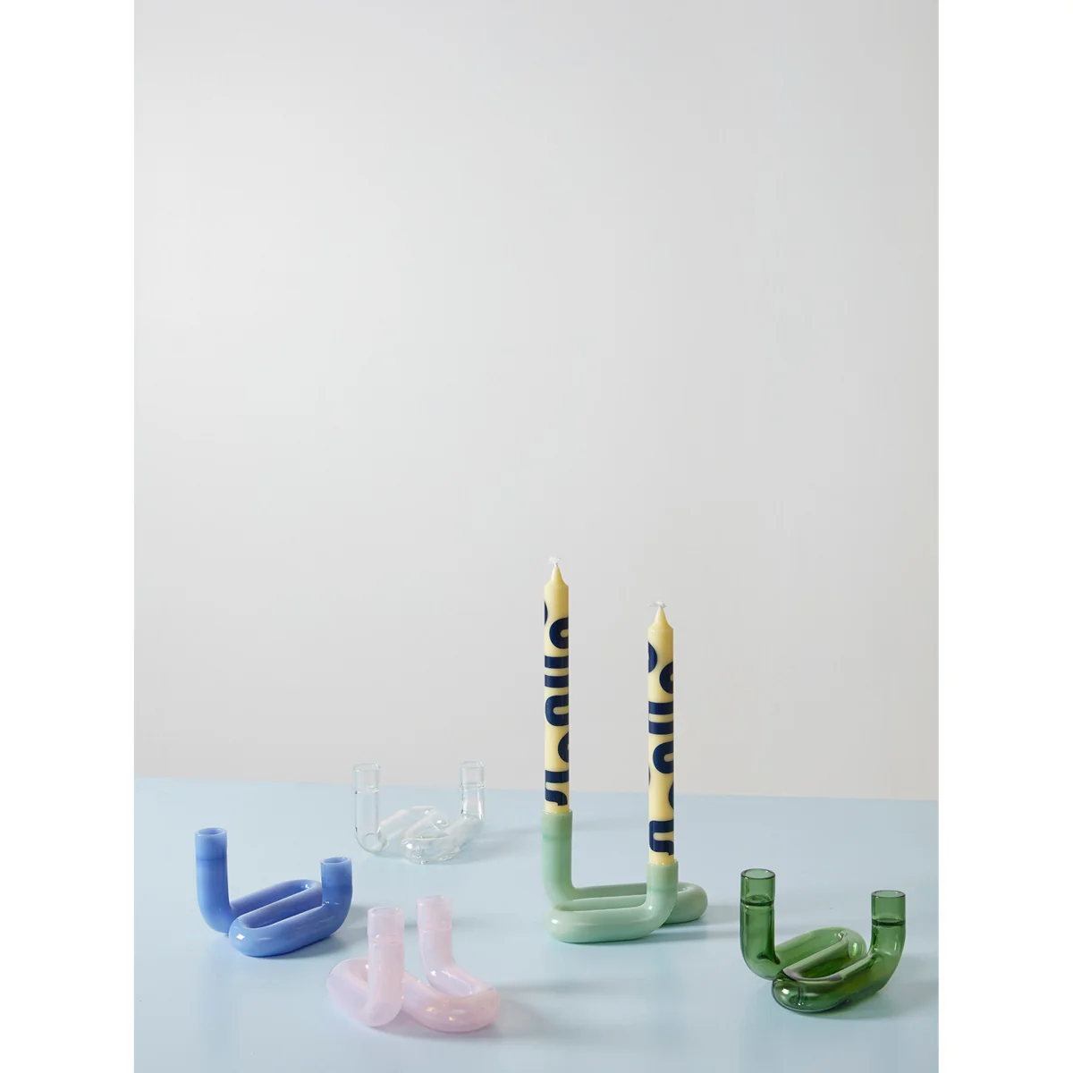 Glass Candle Holder Wave – image 7