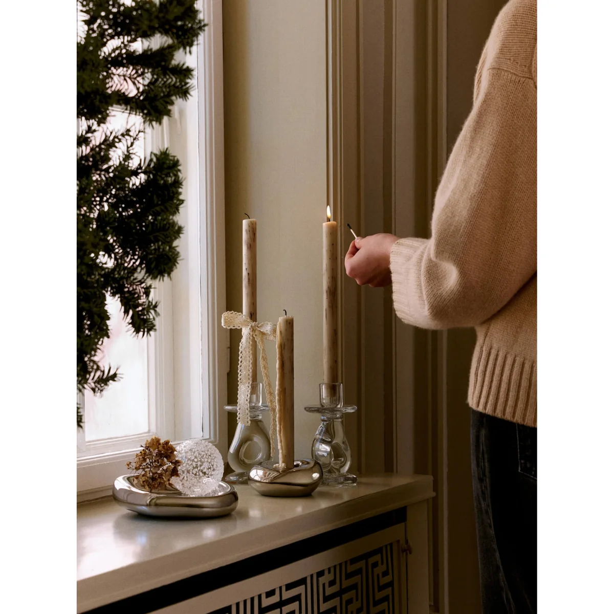 Mouth-Blown Candle Holder Damo – image 3