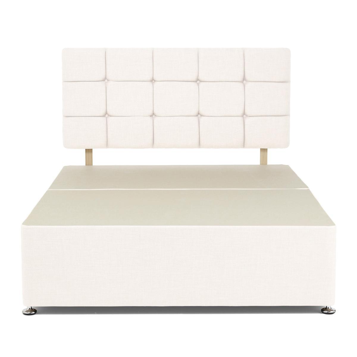Universal Natural Linen Divan Base White – image 4