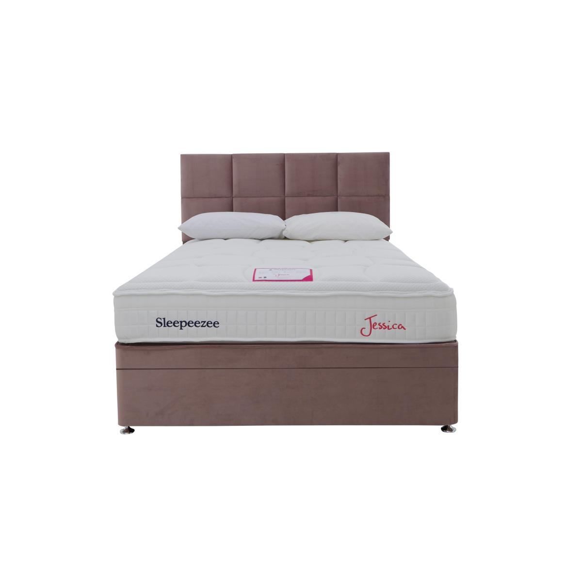 Sleepeezee - Jessica Side Ottoman Divan Set - Double - Daytona Grey – image 2