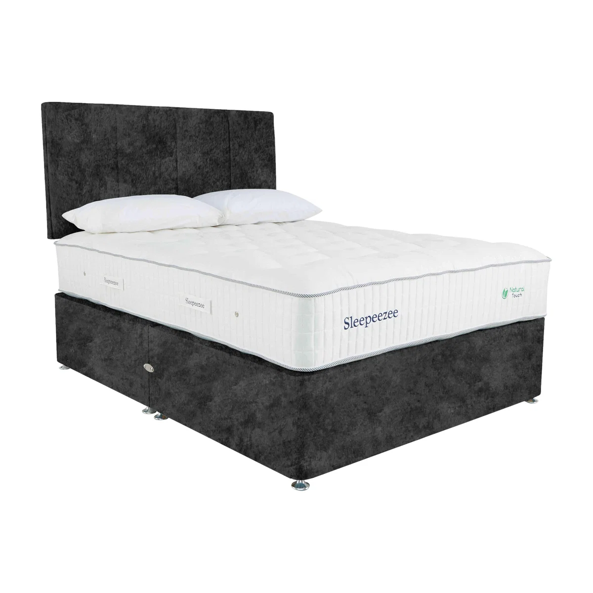 Sleepeezee - Natural Touch 3000 Divan Set - Double - Daytona Coal – image 1