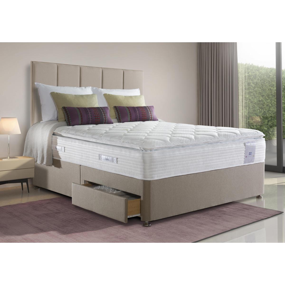 Sealy - Activsleep Geltex Pocket Pillow Top 2200 Divan Set - Double - Beige – image 2