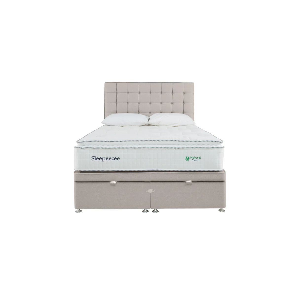 Sleepeezee - Natural Touch 2000 Pillowtop End Ottoman Divan Set - Double - Yellow – image 5