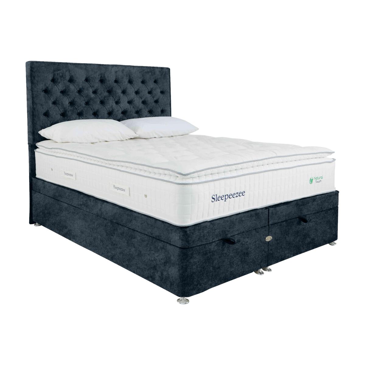 Sleepeezee - Natural Touch 3000 Pillowtop End Ottoman Divan Set - Double - Daytona Ocean – image 1