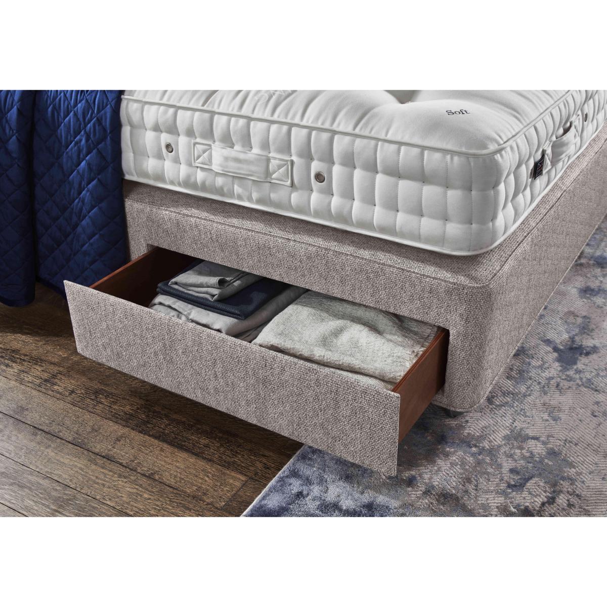 Vispring - Elite Medium Divan Set with End Drawers - Double - Lovely Coal – image 5