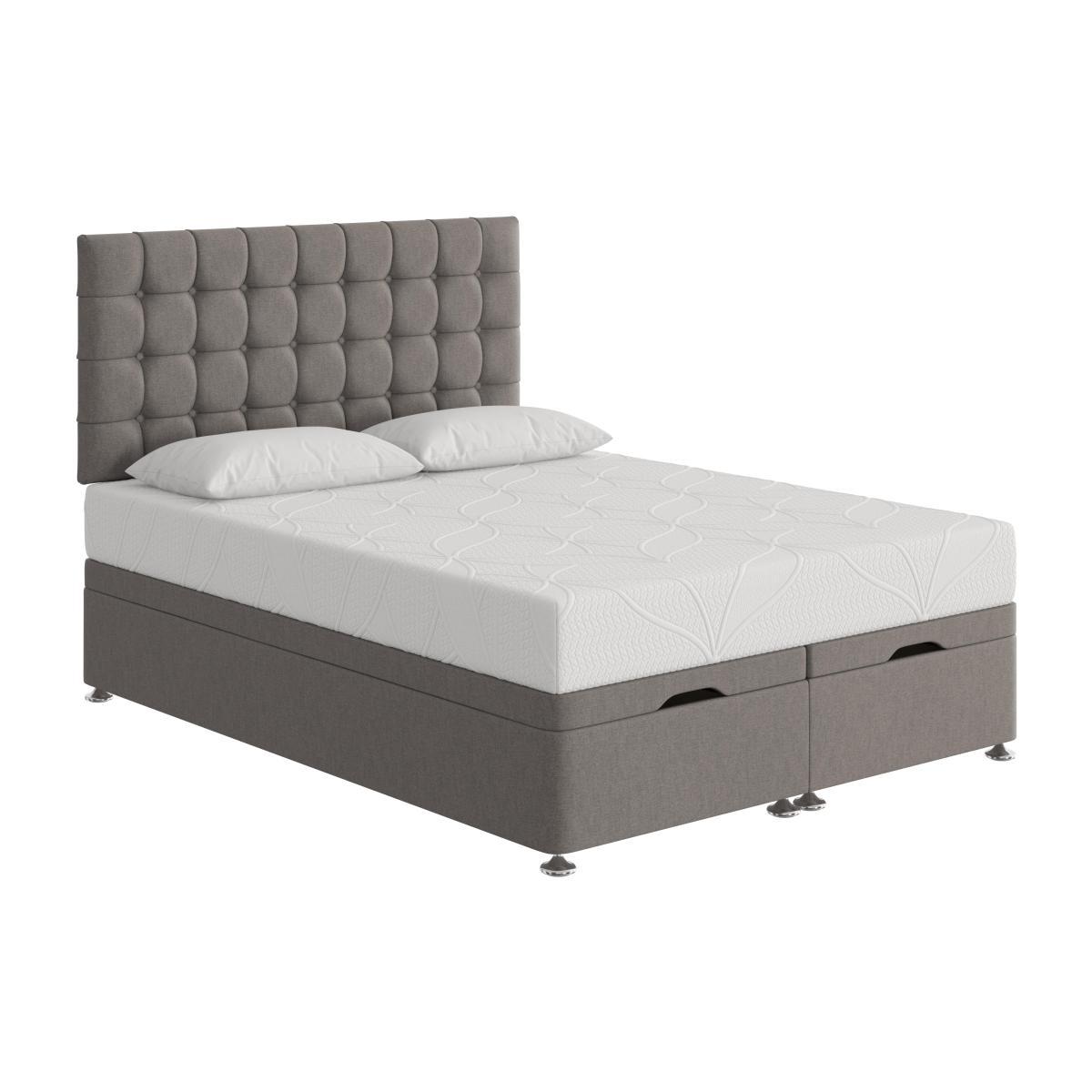Sleep Story - Cool Gel 2000 End Lift Ottoman Divan Set - Double - Grey