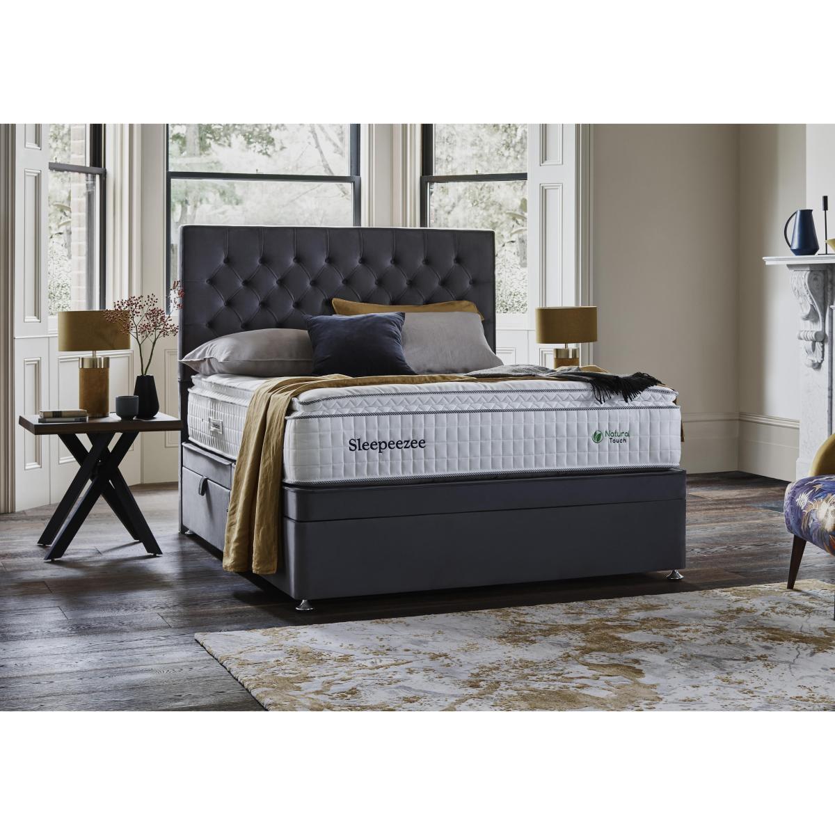 Sleepeezee - Natural Touch 3000 Pillowtop Side Ottoman Divan Set - Small Double - Green – image 3