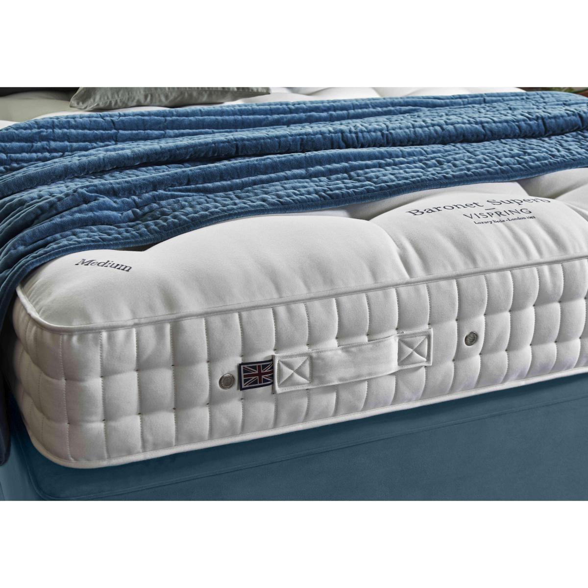 Vispring - Baronet Superb Soft Divan Set with End Drawers - Double - Plush Royal – image 3