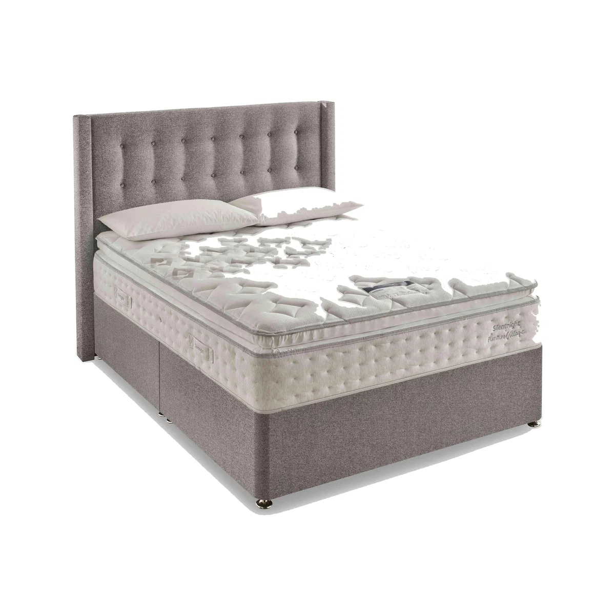 Silentnight - Revitalise Breathe 3000 Pillowtop Divan Set with 4 Drawers - Double