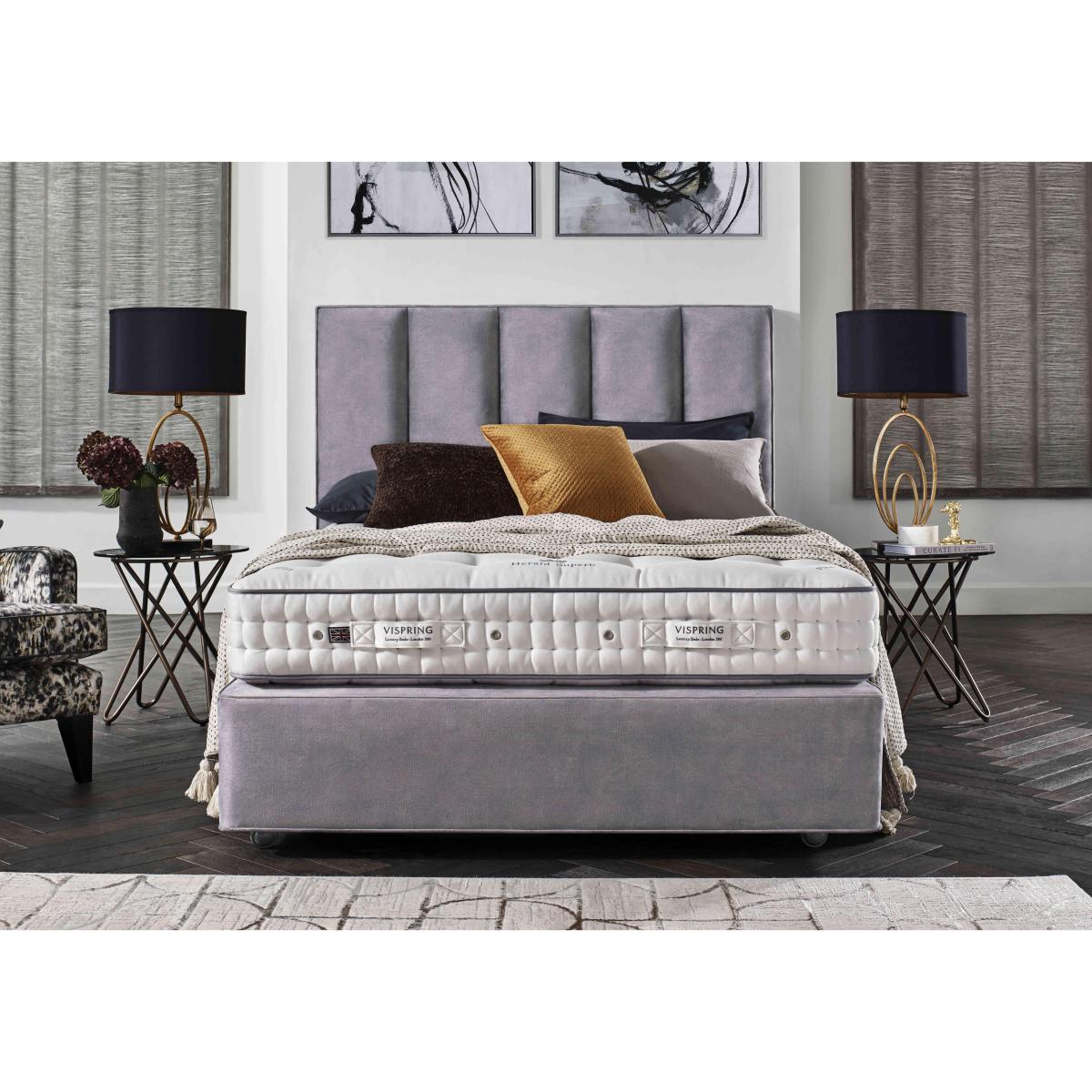 Vispring - Herald Superb Divan Set with Continental Drawers - Double - Lovely Coal – image 2