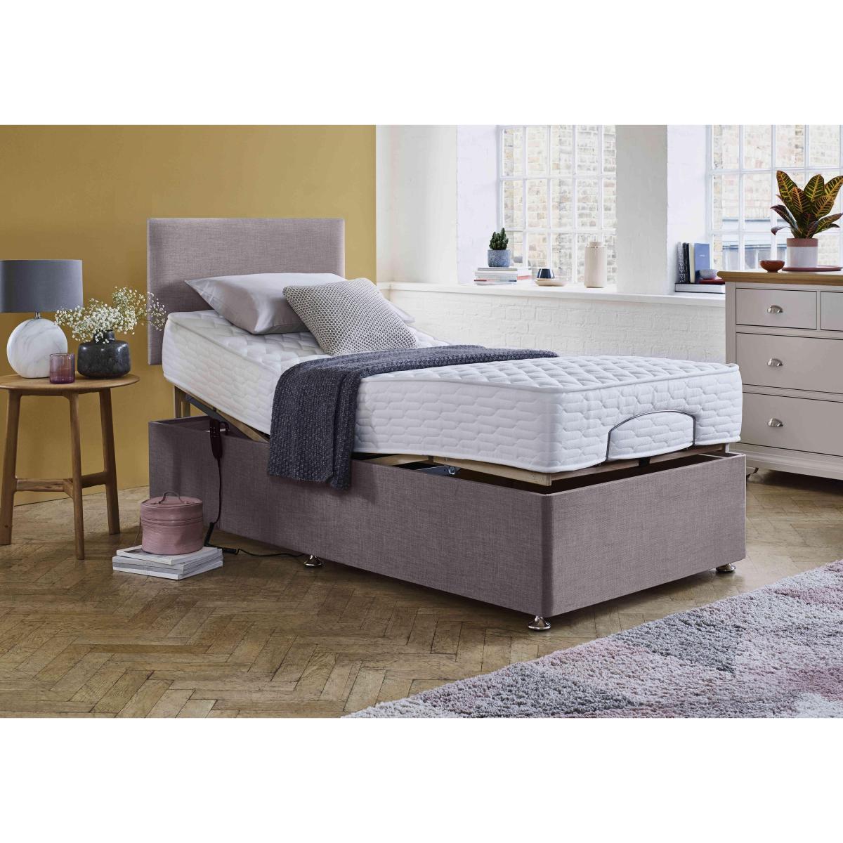 Highgrove - Motion Pocket Adjustable Divan with Illusion Headboard - Small Double – image 2