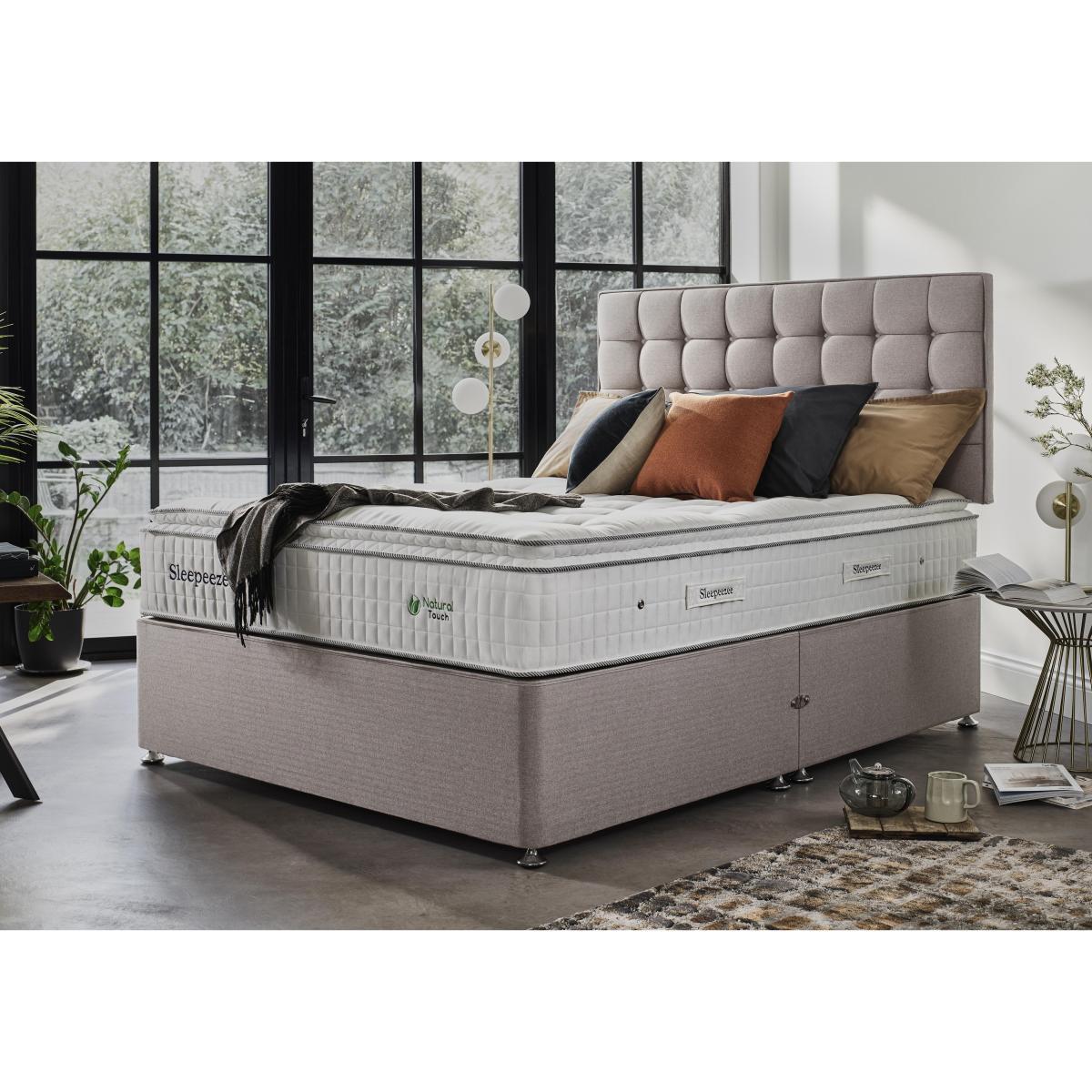 Sleepeezee - Natural Touch 2000 Pillowtop Divan Set - Small Double - Brown – image 2