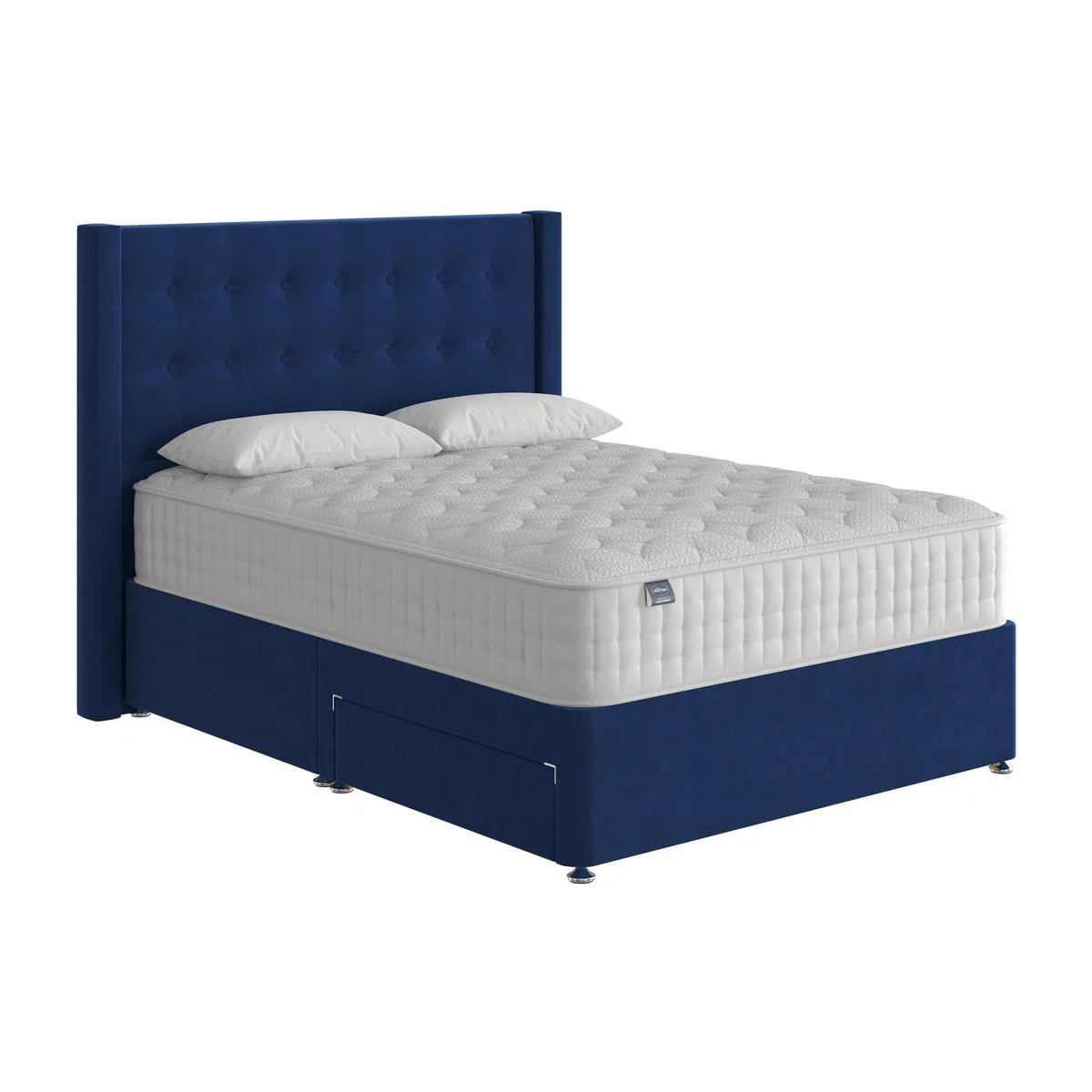 Silentnight - Eco Gel Divan Set - Double - Blue – image 1