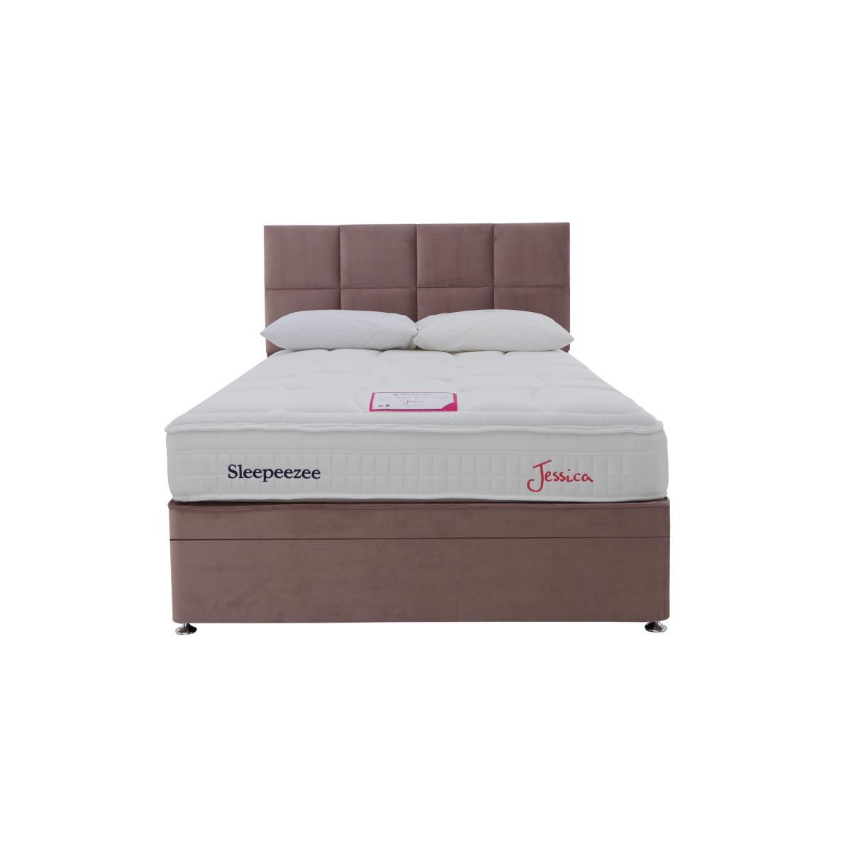 Sleepeezee - Jessica Side Ottoman Divan Set - Double - Green – image 2
