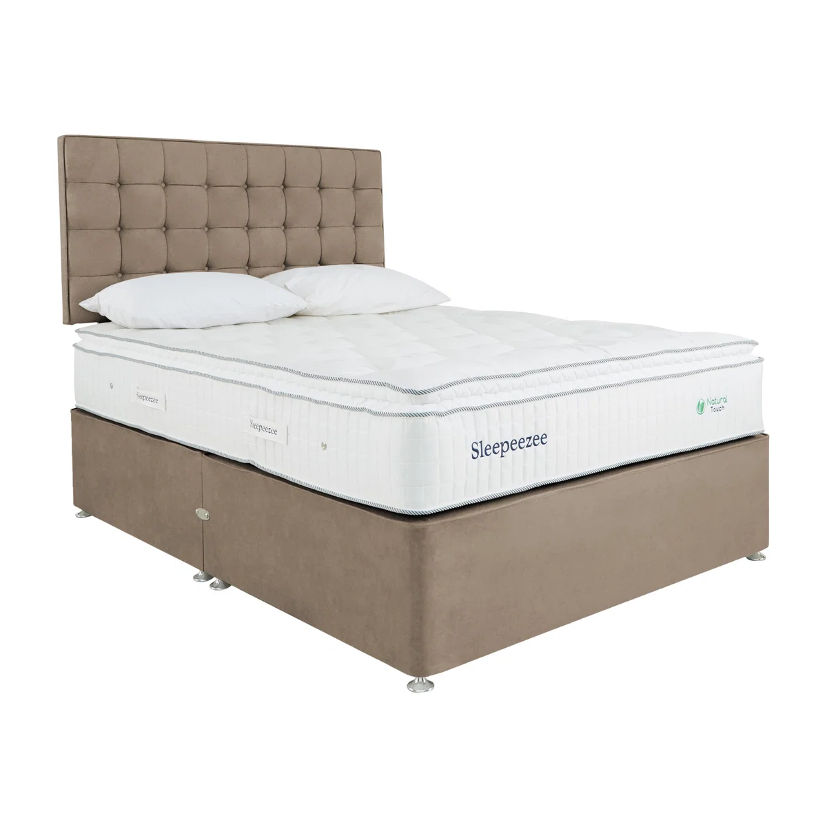 Sleepeezee - Natural Touch 2000 Pillowtop Divan Set - Small Double - Beige – image 1