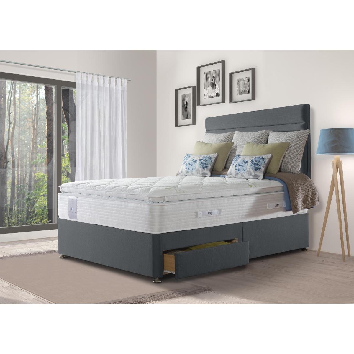 Sealy - Activsleep Geltex Pocket Eurotop 2800 Divan Set - Double - Grey – image 2