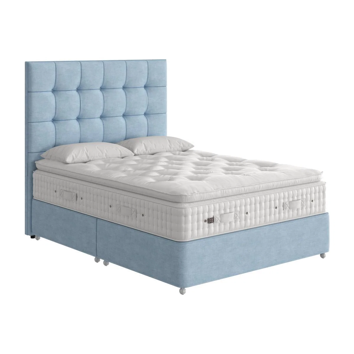 Vispring - Countess Pillow Top Divan Set - Double - Blue – image 1