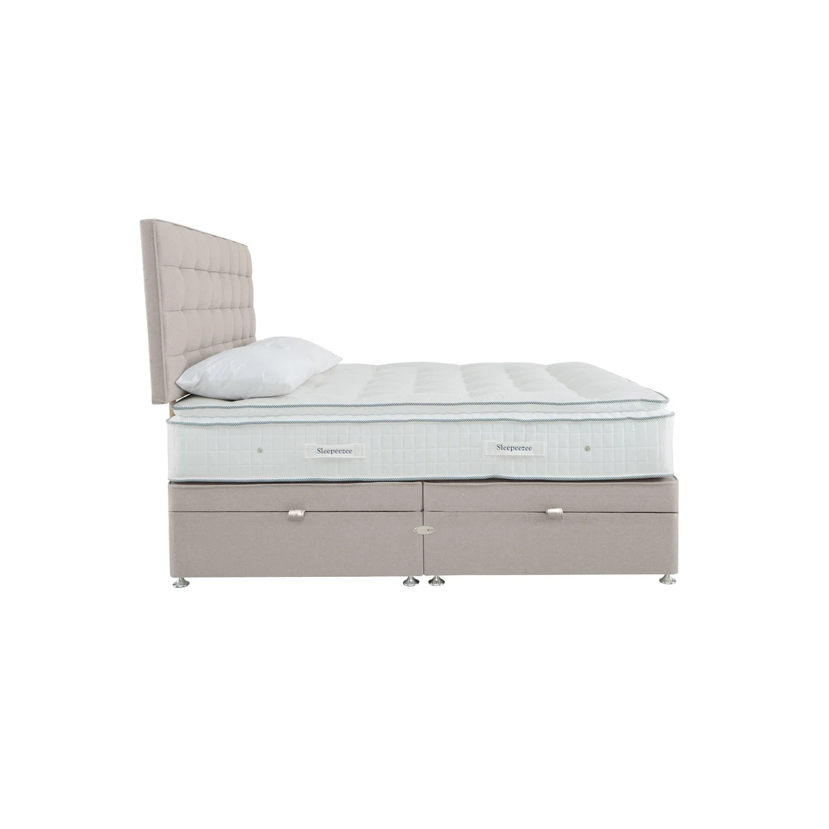 Sleepeezee - Natural Touch 2000 Pillowtop Side Ottoman Divan Set - Small Double - Yellow – image 6