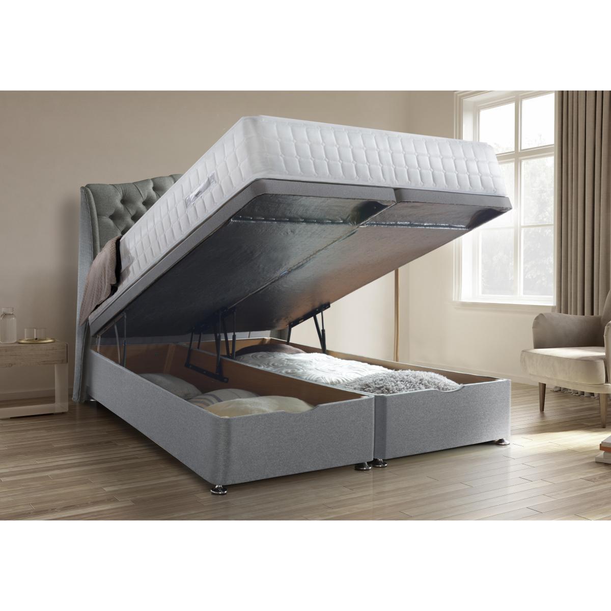 Sealy - Latex 2200 Ottoman Divan Set - Double - Grey – image 3