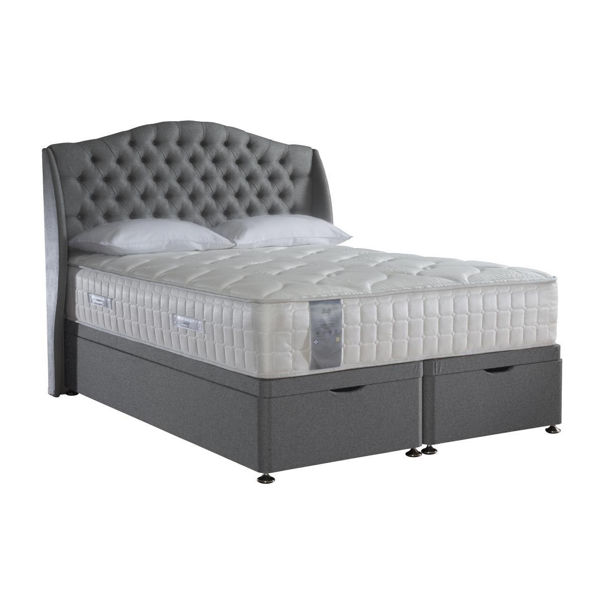 Sealy - Latex 2200 Ottoman Divan Set - Double - Grey – image 1