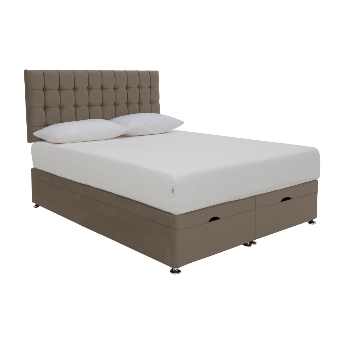 TEMPUR - Original Prime End Ottoman Divan Set - Double - Brown