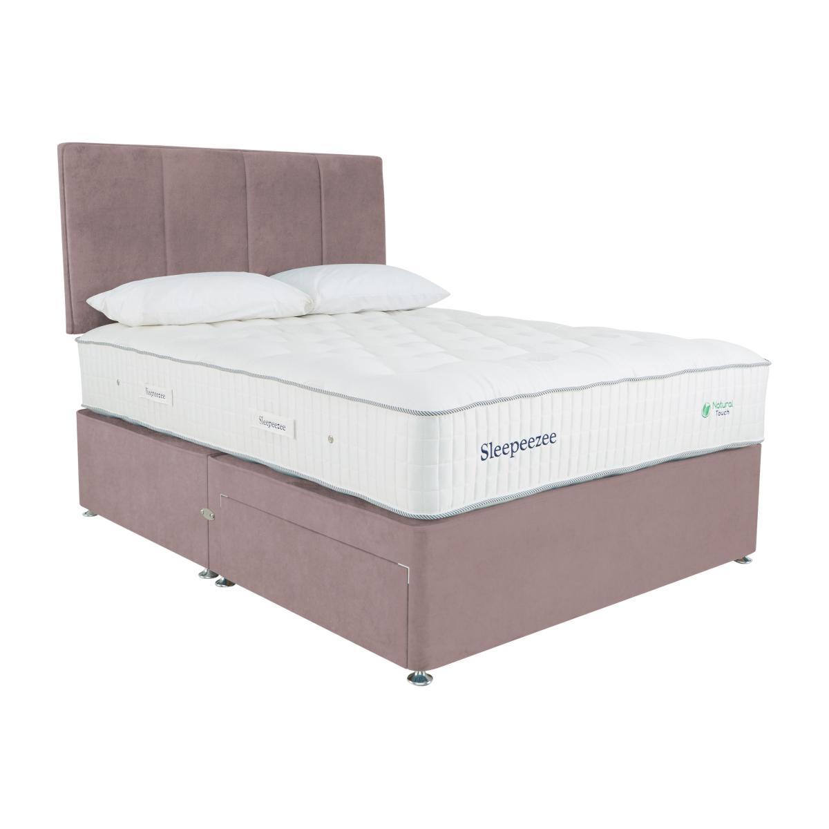 Sleepeezee - Natural Touch 3000 Divan Set - Double - Pink – image 1