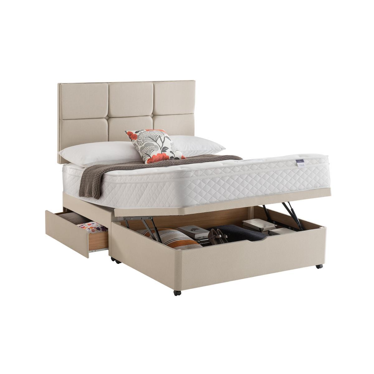 Silentnight - Miracoil Serenity Memory Cushion Top Half Ottoman Divan Set - Small Double6 - Beige – image 4