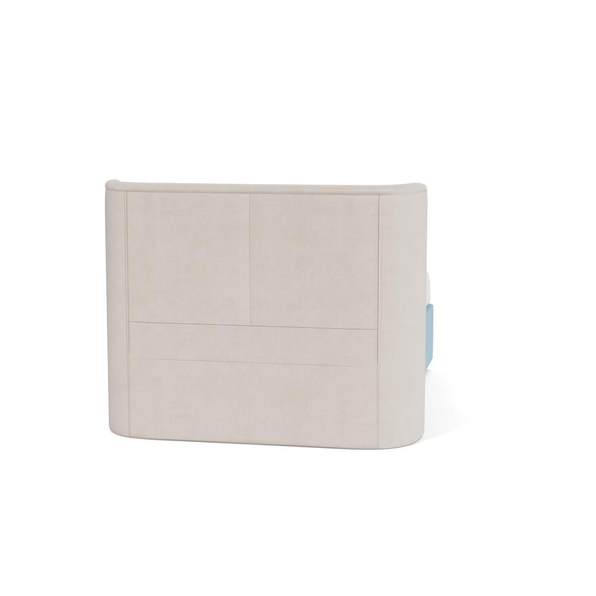 Heal's Deep Divan Double 2 Footend & 2 Continental Columbus Linen Mace - Heal's UK Bedroom Furniture – image 5