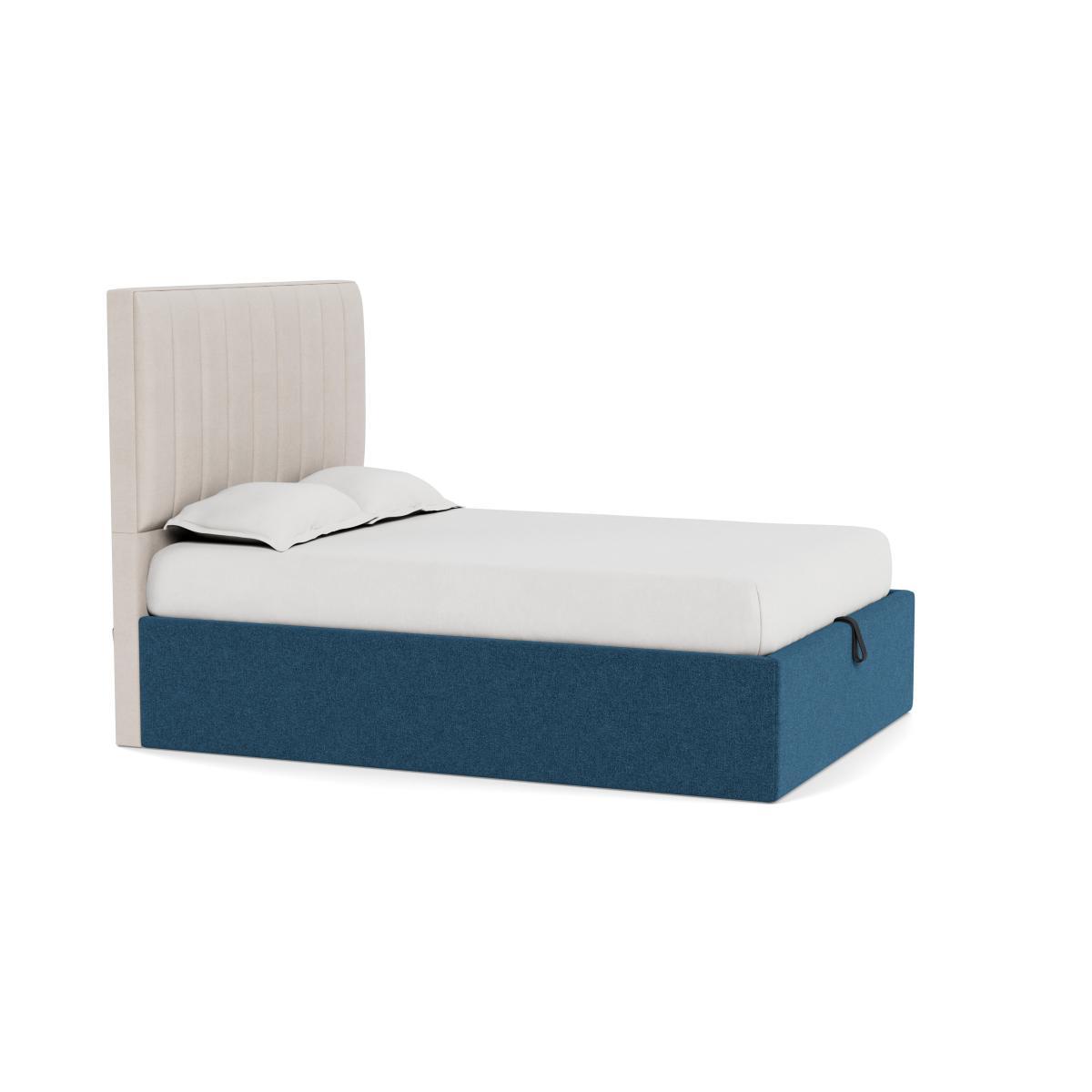 Heal's Storage Divan Double Texture Ink Natural Feet - Heal's UK Bedroom Furniture – image 2