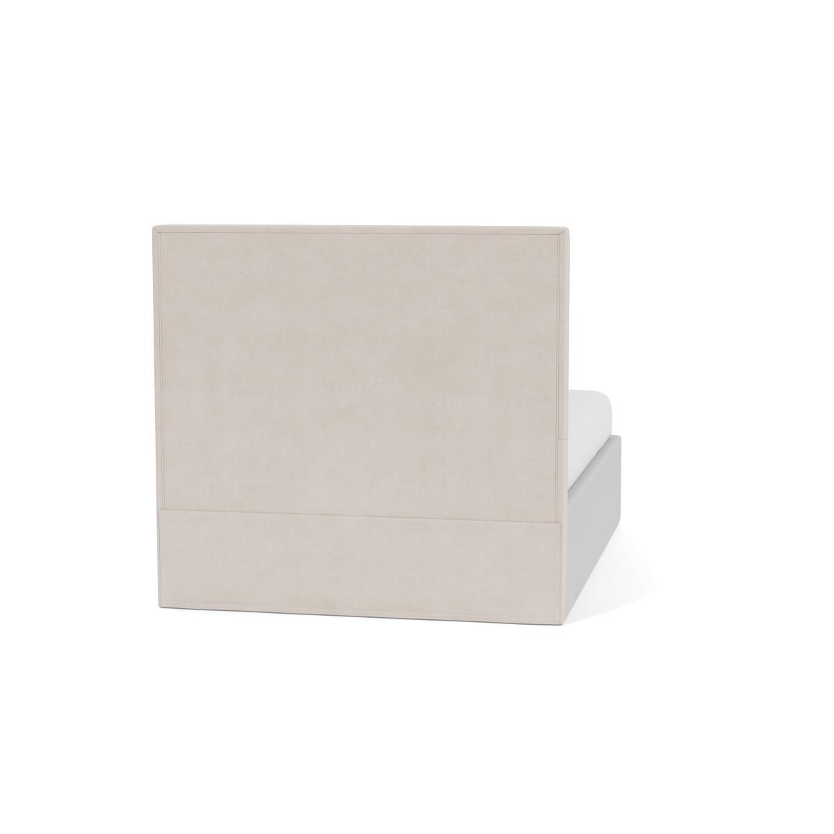 Heal's Storage Divan Double Velvet Platinum Black Feet - Heal's UK Bedroom Furniture – image 5