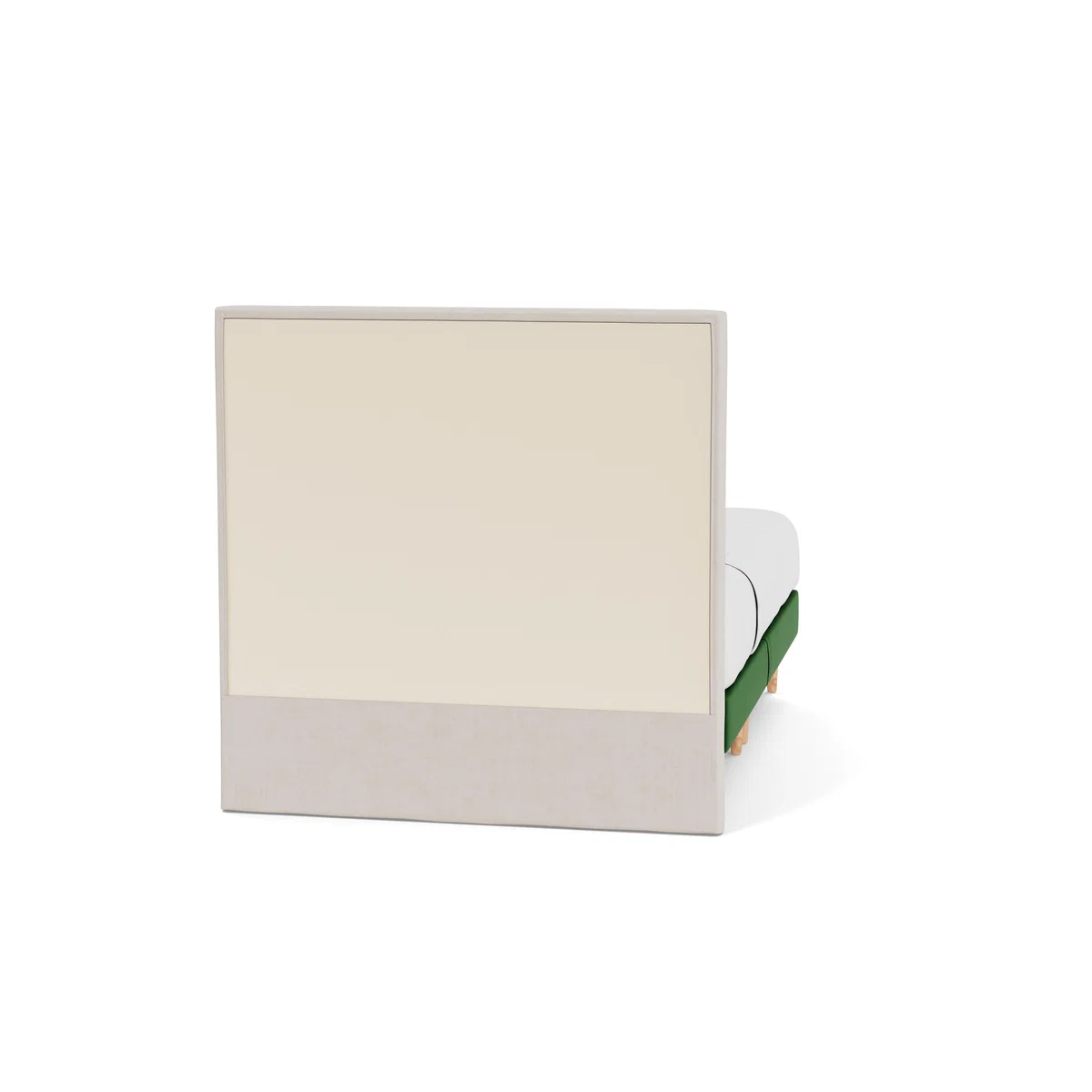 Heal's Shallow Divan Double Smart Velvet Forest Light Stem - Heal's UK Bedroom Furniture – image 5