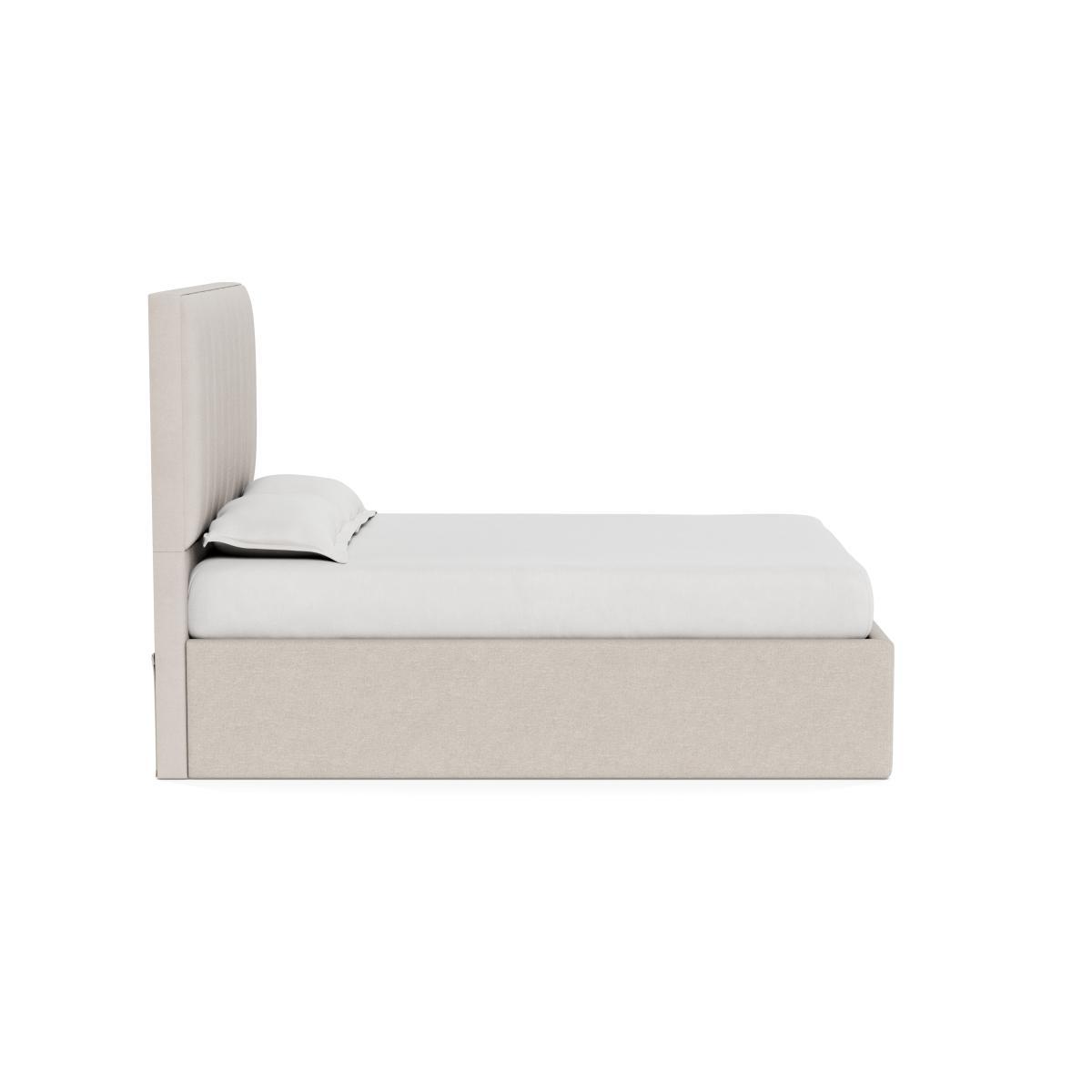 Heal's Storage Divan Double Texture Limestone Black Feet - Heal's UK Bedroom Furniture – image 3