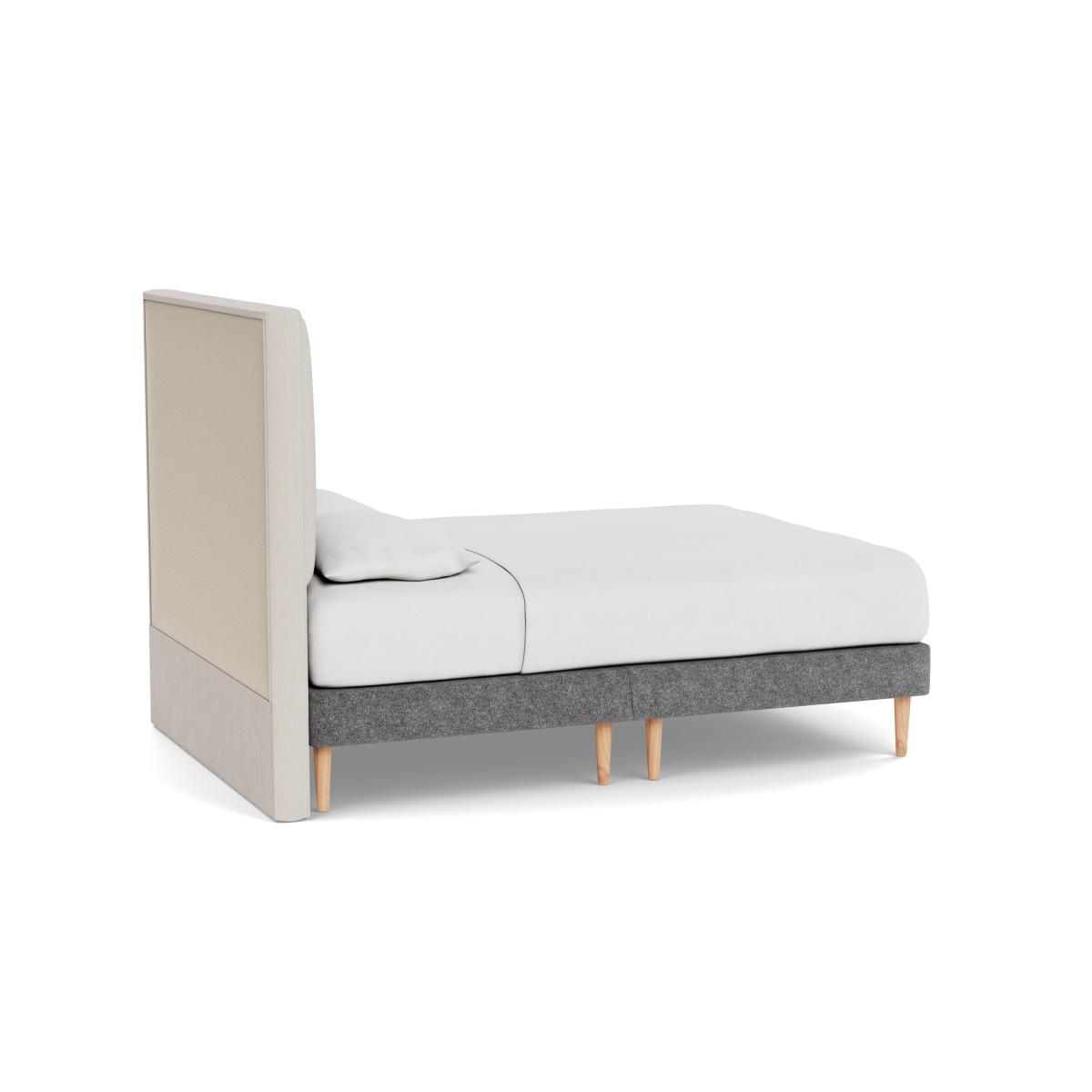 Heal's Shallow Divan Double Melton Wool Shale Light Solid Wood - Heal's UK Bedroom Furniture – image 4