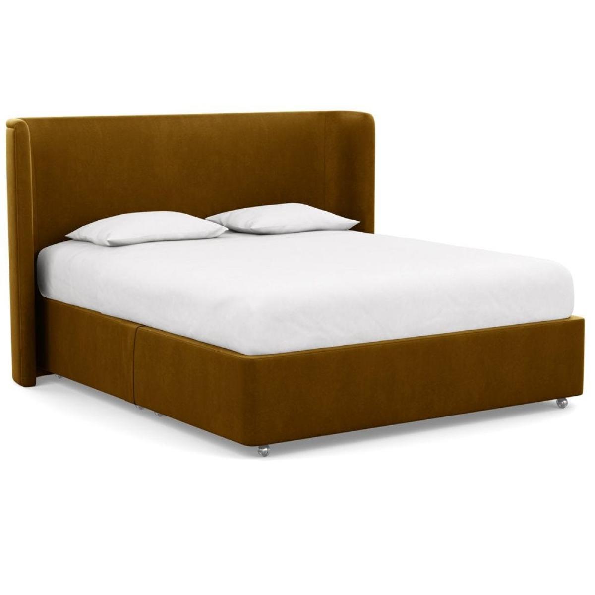 Heal's Deep Divan Double Dolly Dew 2 Footend - Heal's UK Bedroom Furniture – image 110