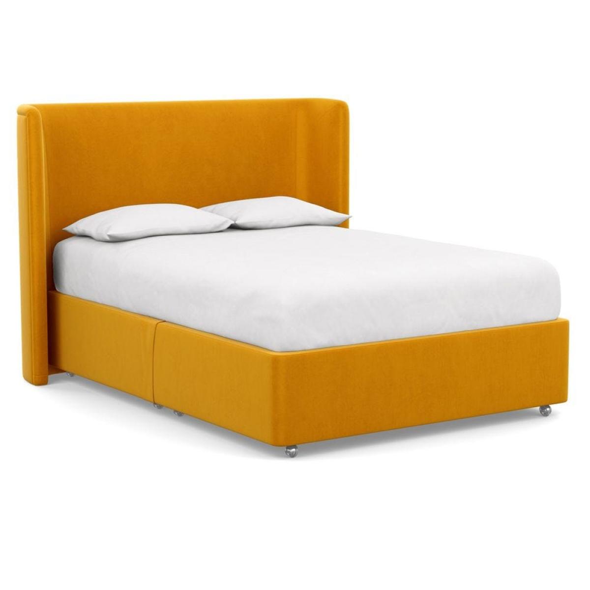 Heal's Deep Divan Double Dolly Dew 2 Footend - Heal's UK Bedroom Furniture – image 120
