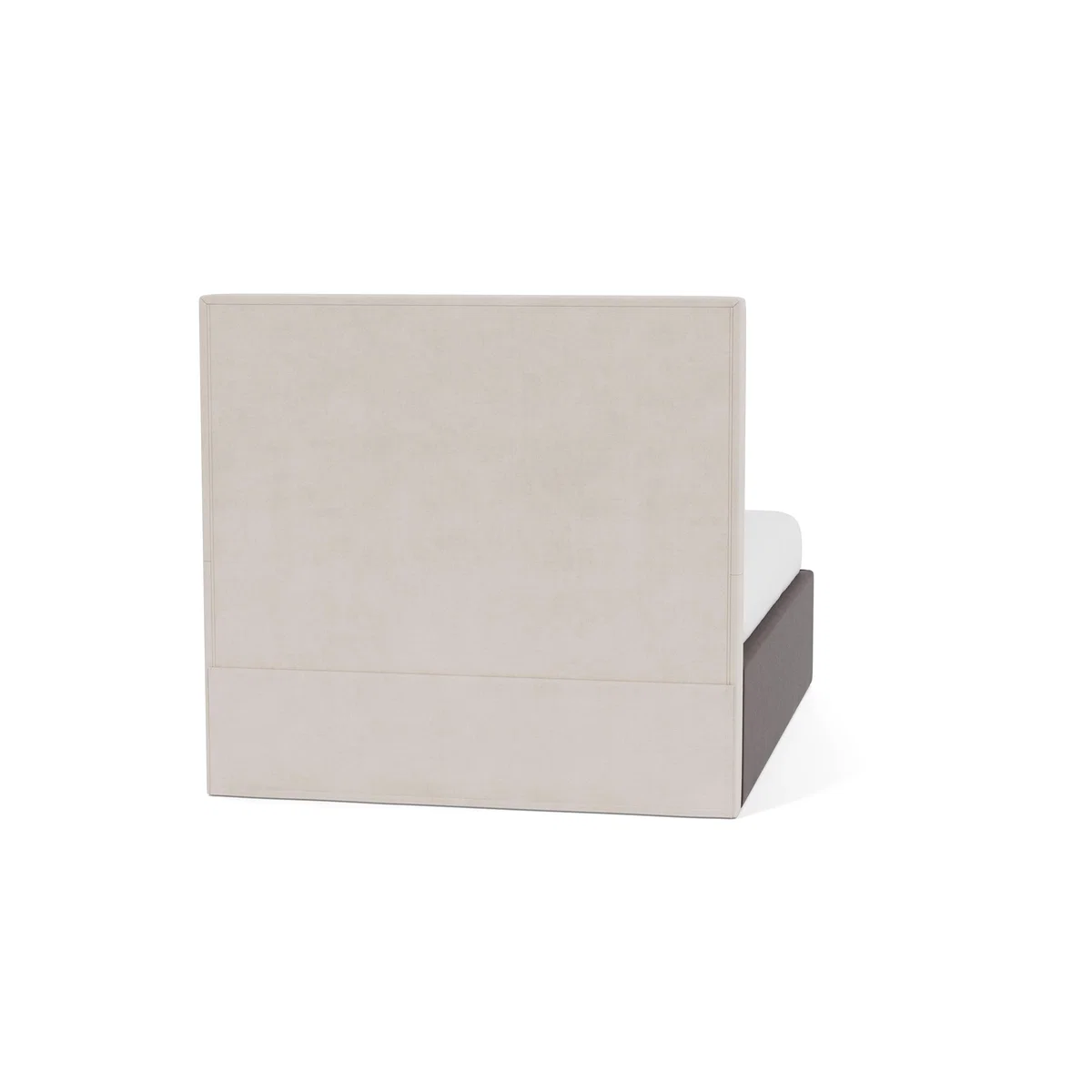 Heal's Lift Storage Divan Double Smart Luxe Velvet Acorn Natural Feet – image 5