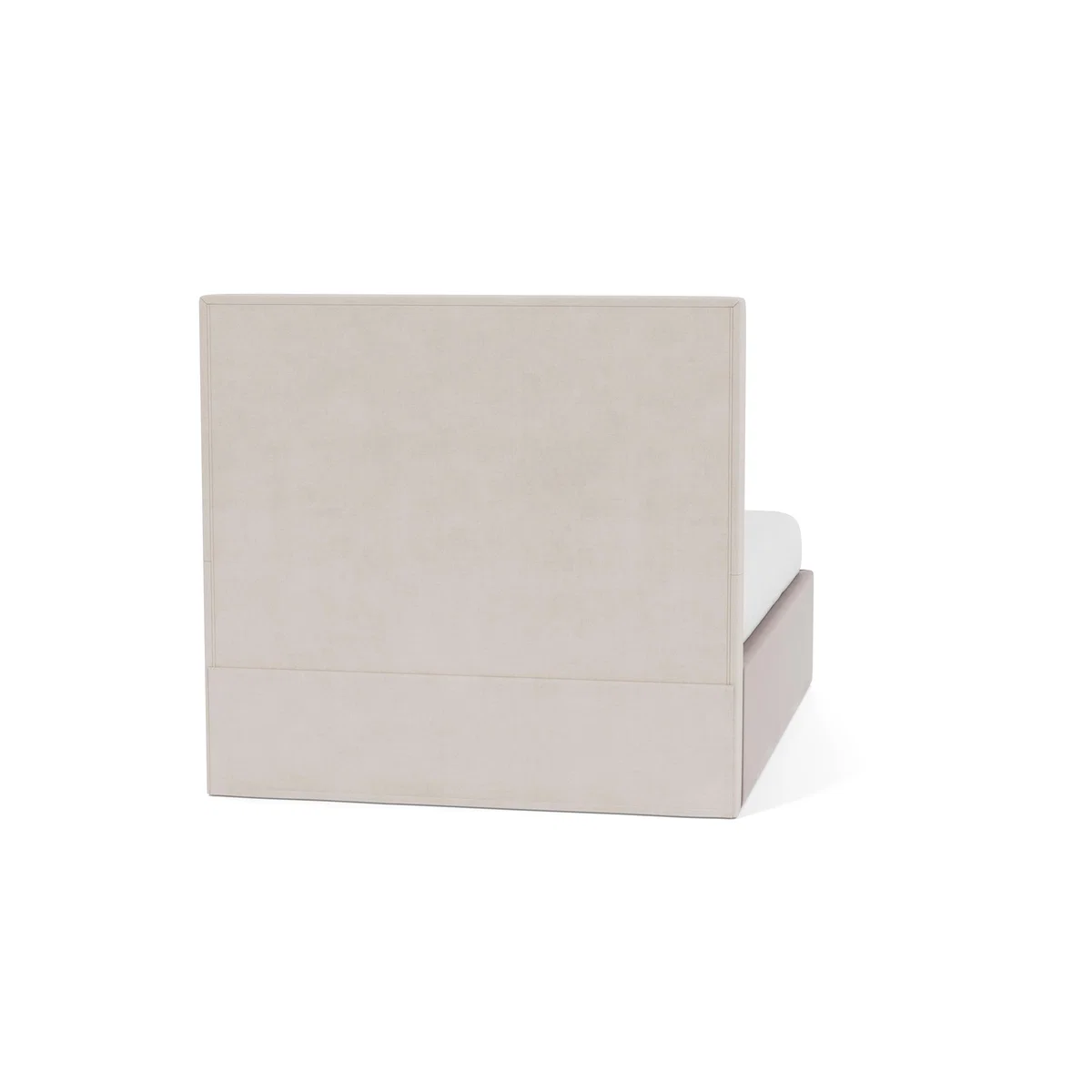 Heal's Storage Divan Double Smart Velvet Mouse Black Feet - Heal's UK Bedroom Furniture – image 5