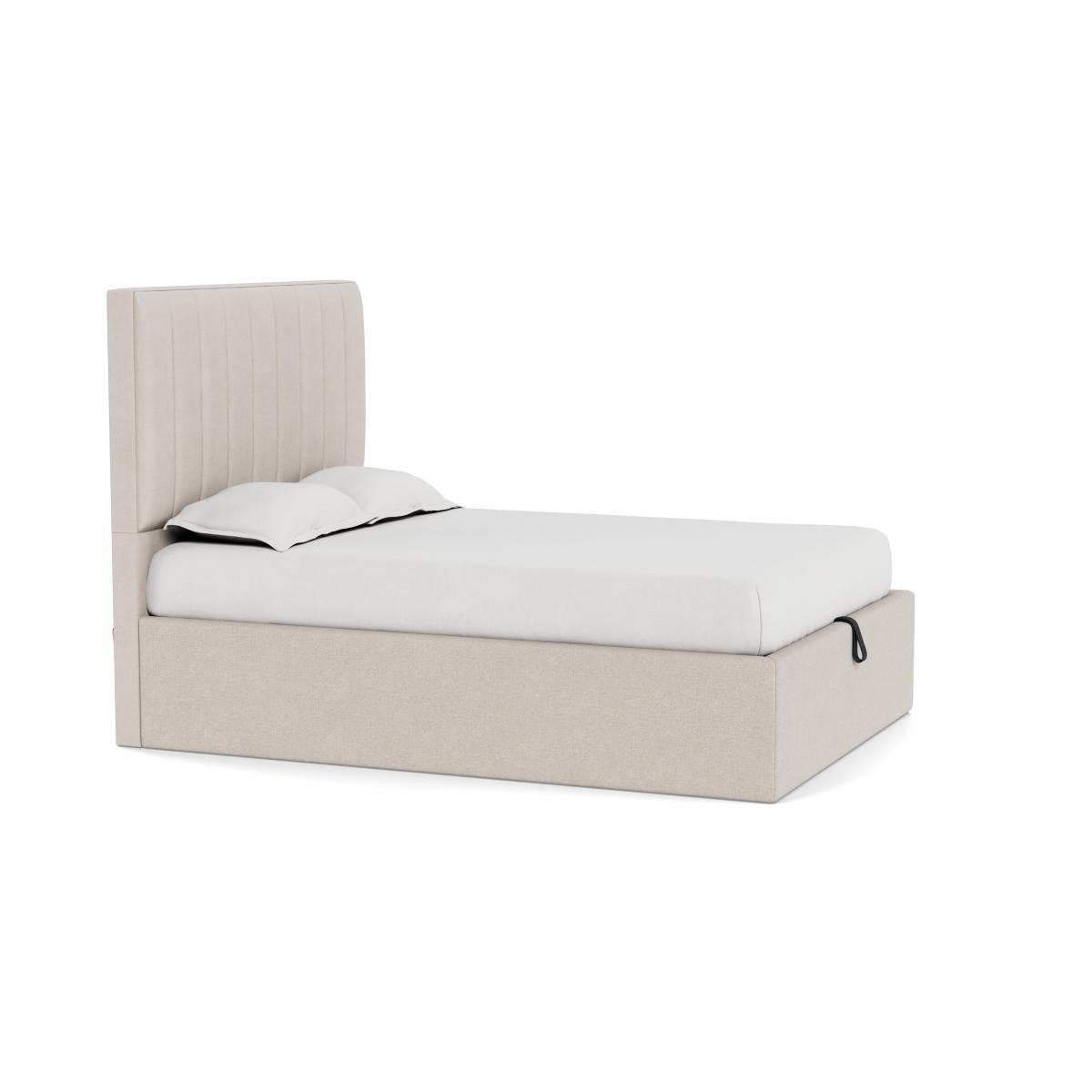 Heal's Storage Divan Double Texture Limestone Natural Feet - Heal's UK Bedroom Furniture – image 2