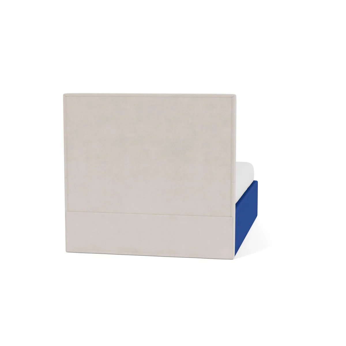 Heal's Storage Divan Double Smart Luxe Velvet Azure Black Feet - Heal's UK Bedroom Furniture – image 5