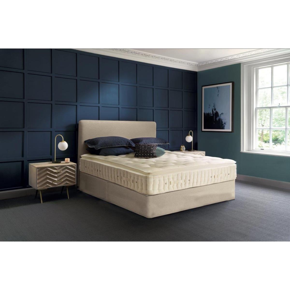 Hypnos Walbury Pillow Top Mattress and Divan Set - 135cm Double - 2 Drawers - Open Coil Firm Edge – image 5