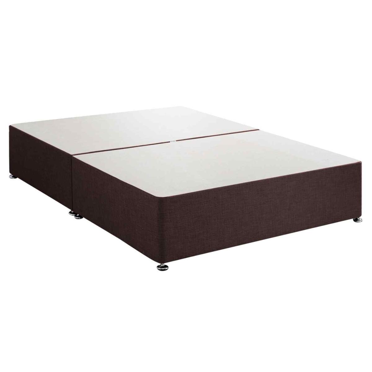 Amara Divan Base Only - Chenille Fabric, 2 Drawers Right Side - Black / Double – image 6