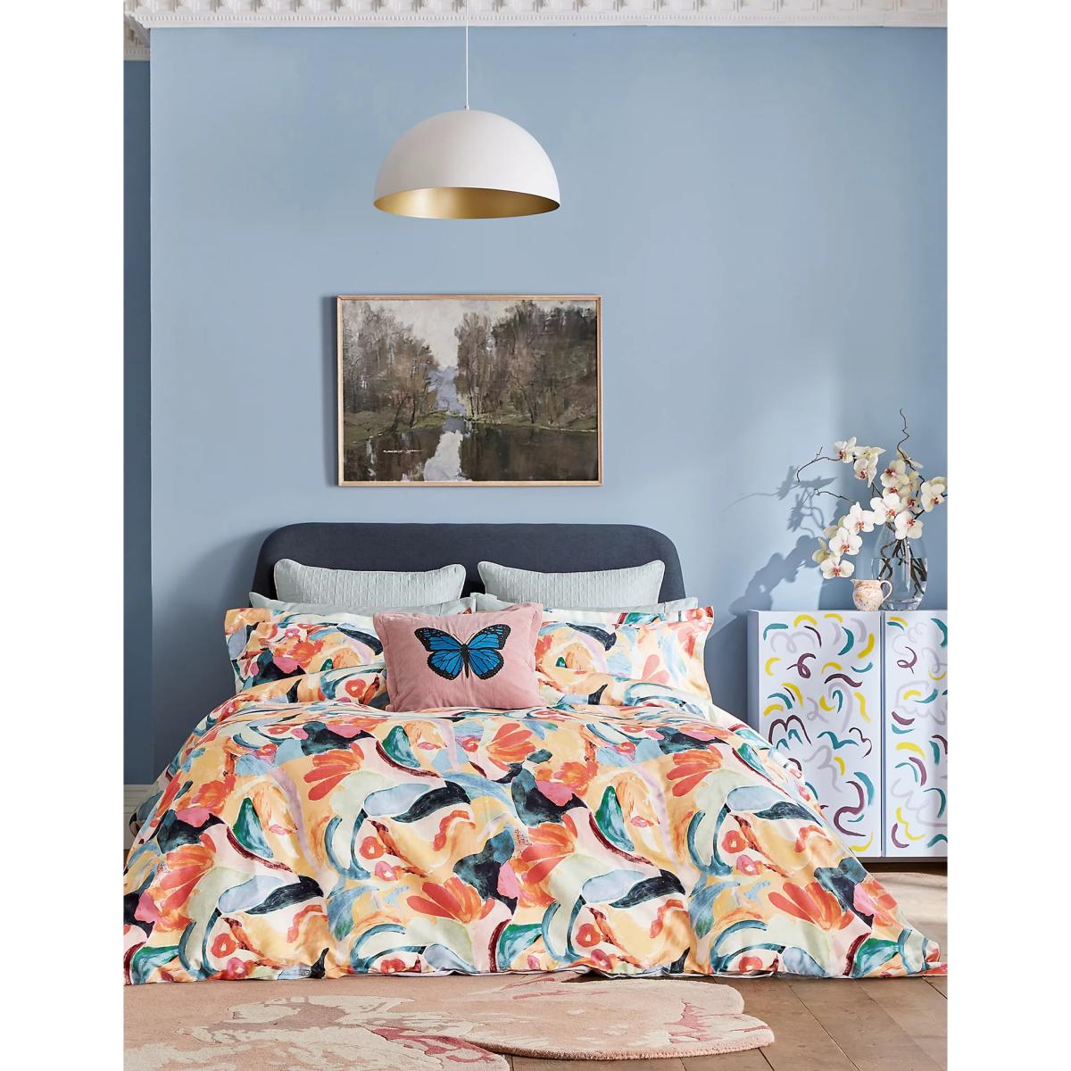 Ted Baker Pure Cotton Sateen Abstract Art Duvet Cover - 6FT - Multi, Multi – image 2