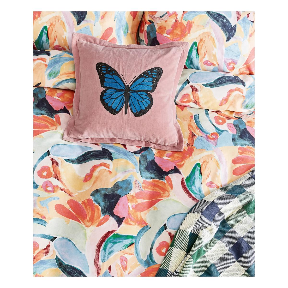 Ted Baker Pure Cotton Sateen Abstract Art Duvet Cover - 6FT - Multi, Multi – image 4