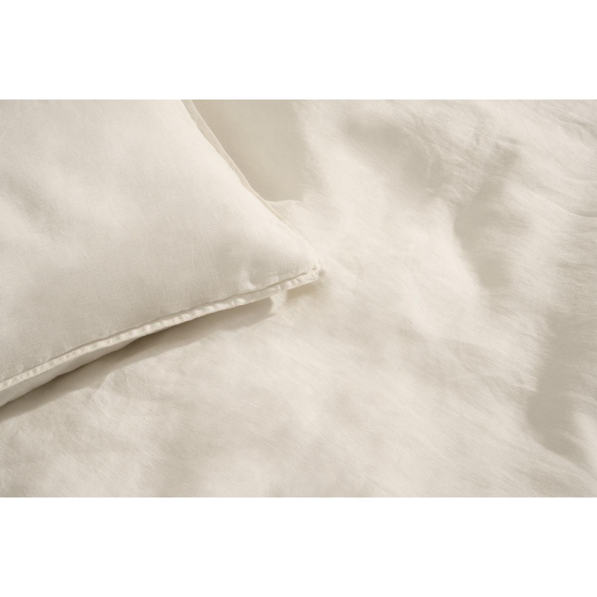 Brisa 100% Linen Duvet Cover + 2 Pillowcases, King Size, Light Beige – image 5