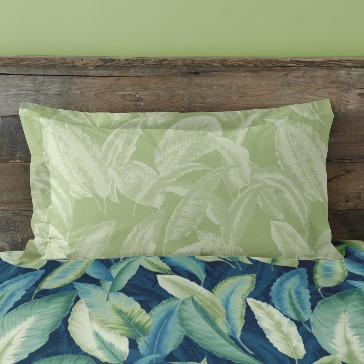 Antique Leaf Green Duvet Cover Set - Green / Super King Duvet Set – image 3