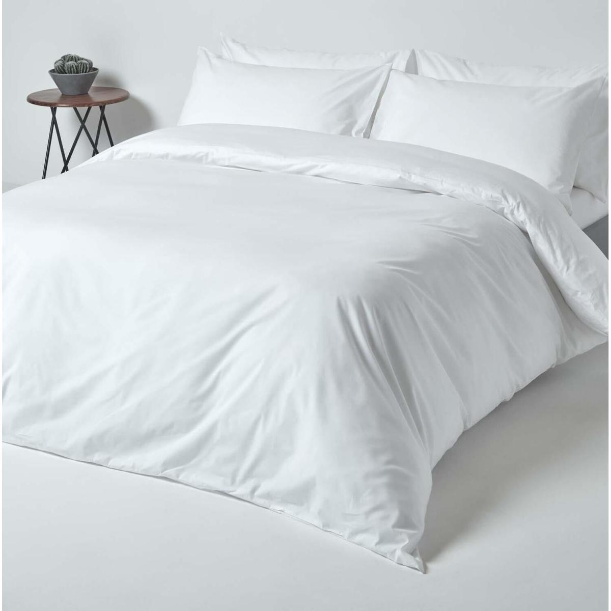 Egyptian Cotton Duvet Cover with Pillowcase - Black / Superking – image 26