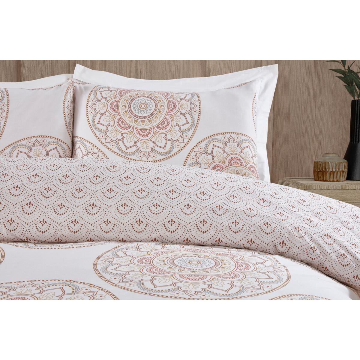 Mandala Duvet Cover and Pillowcase Set - Natural / Superking – image 3